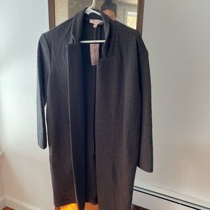 Textured Philosophy long grey jacket